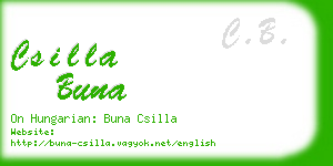 csilla buna business card